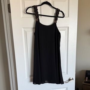 Oh My Love Black Mini Dress